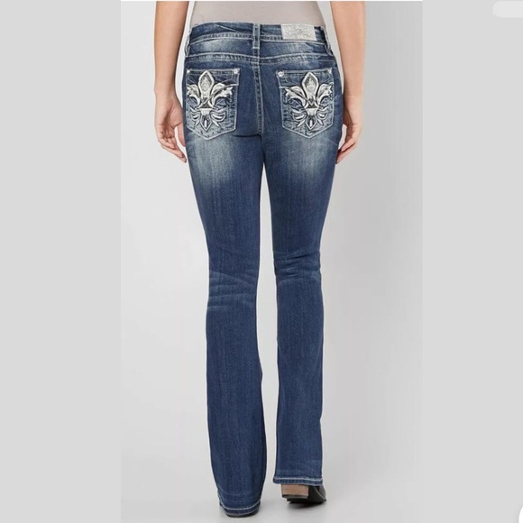 Miss Me Mid rise Easy Bootcut Jeans - Picture 3 of 5